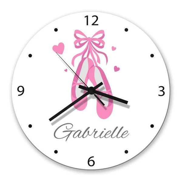 Ballet Shoes Glass Clock - Image 2