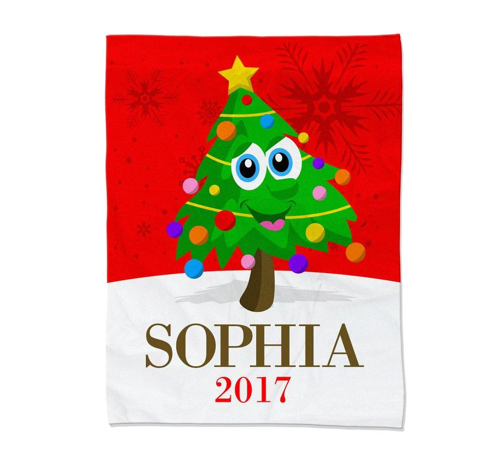 Christmas Tree Blanket Small