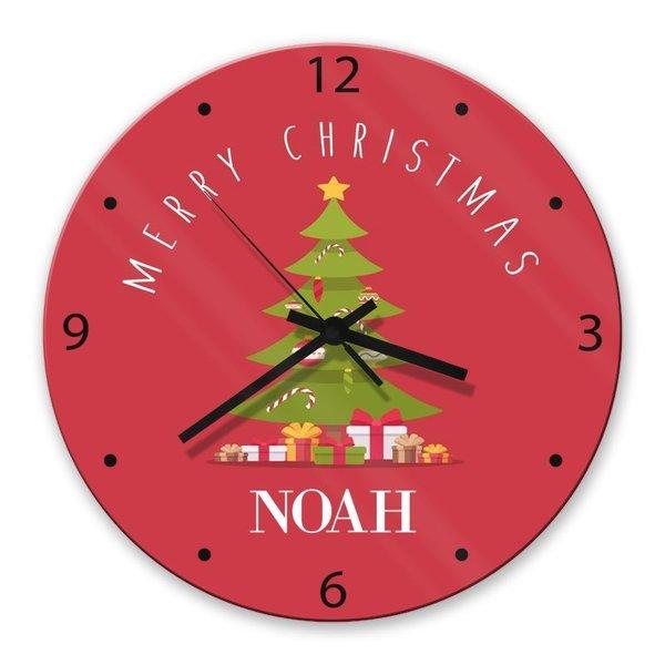 Christmas Tree Glass Clock - Image 2