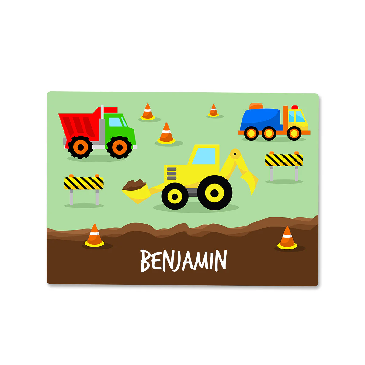 Construction Wipe Clean Placemat - Large