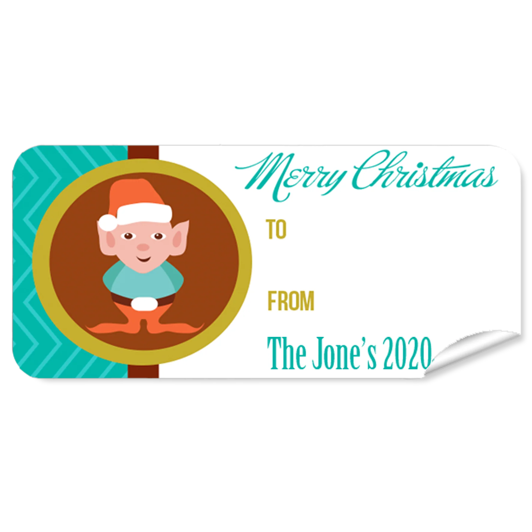 Elf Christmas Labels 27pk