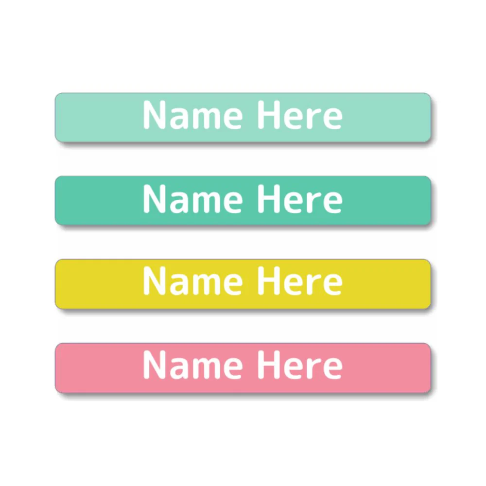 Pastels Mini Name Labels 40pk