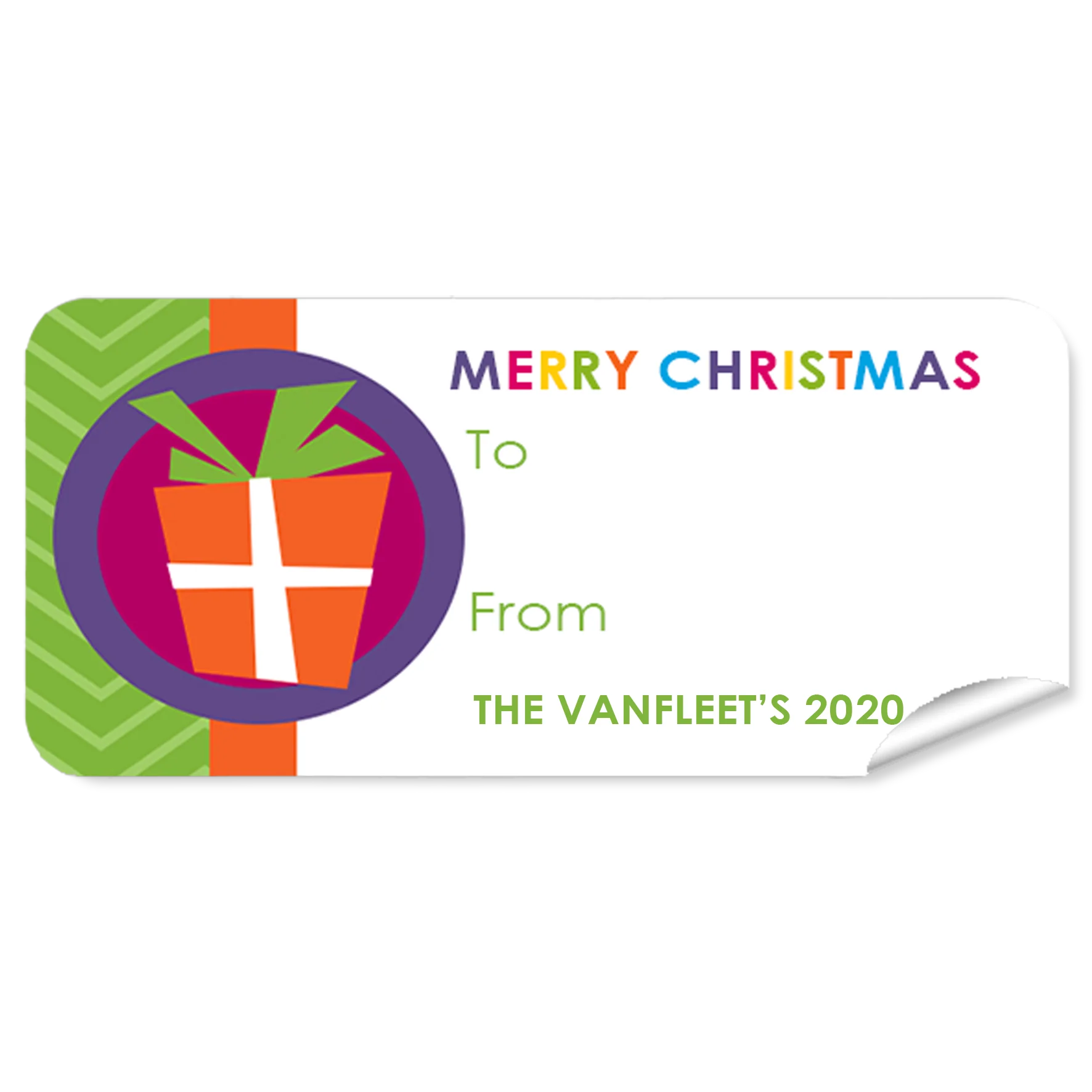 Present Christmas Labels 27pk