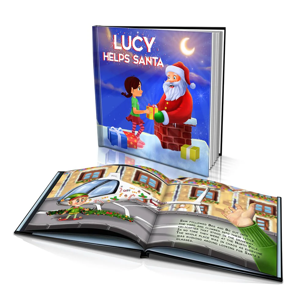 Helping Santa Hard Cover Story Book