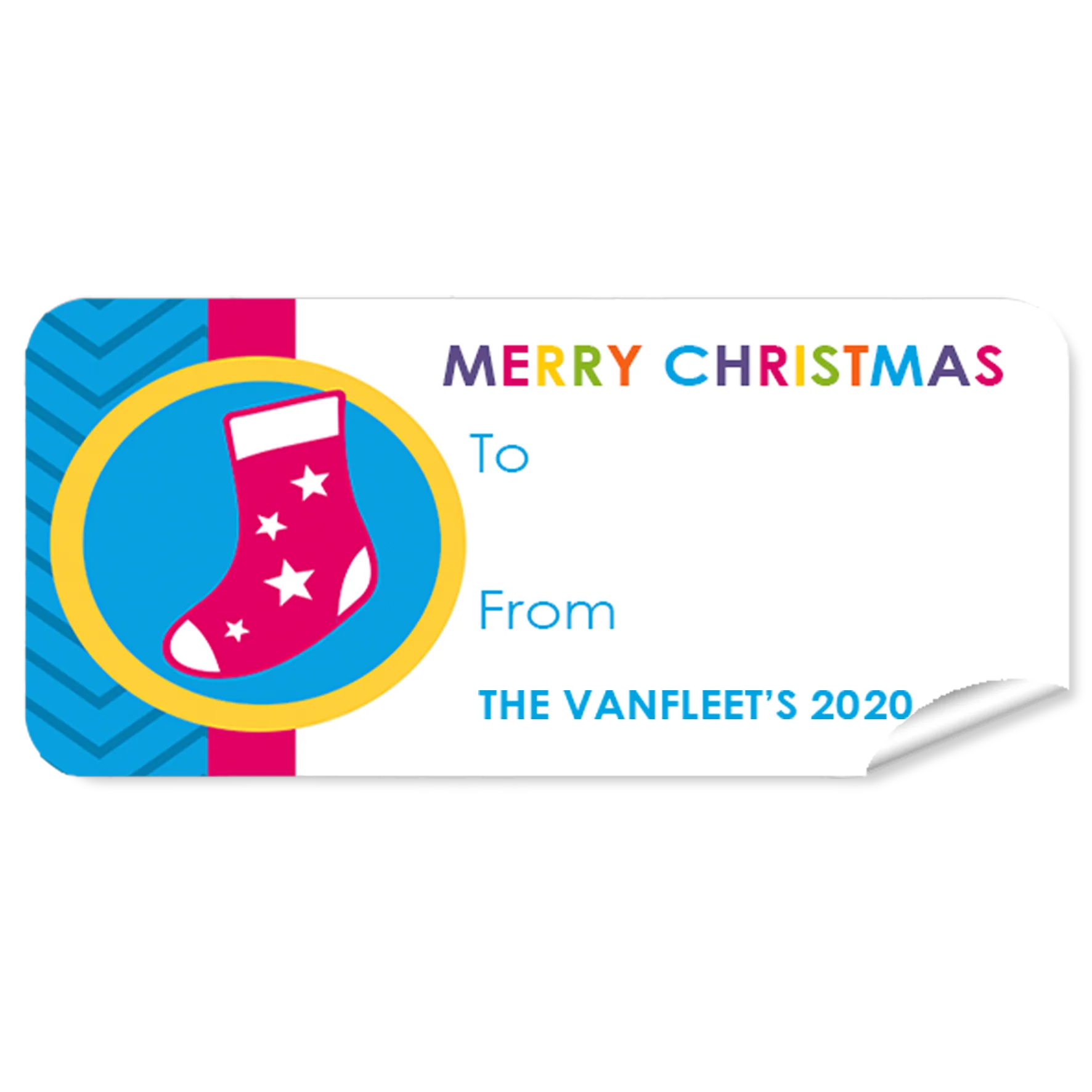 Stocking Christmas Labels 27pk